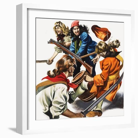 Female Pirates-Ron Embleton-Framed Giclee Print