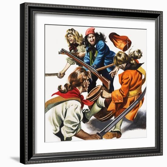 Female Pirates-Ron Embleton-Framed Giclee Print