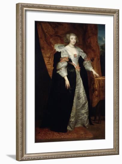 Female Portrait, 17th Century-Sir Anthony Van Dyck-Framed Giclee Print