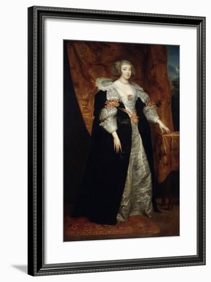 Female Portrait, 17th Century-Sir Anthony Van Dyck-Framed Giclee Print