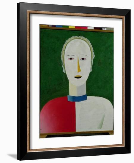 Female Portrait, 1928-32-Kasimir Malevich-Framed Giclee Print