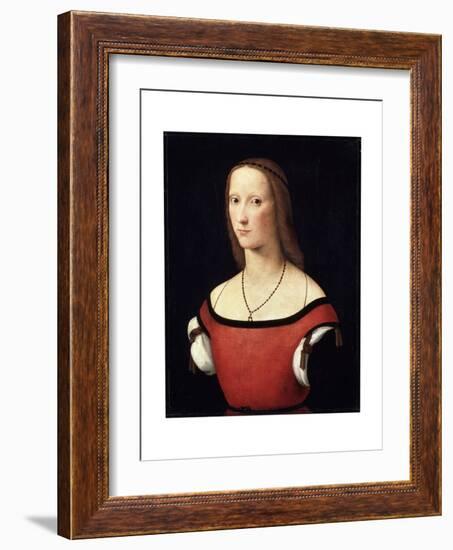 Female Portrait, C1500-C1506-Lorenzo Costa-Framed Giclee Print