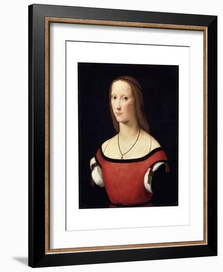 Female Portrait, C1500-C1506-Lorenzo Costa-Framed Giclee Print