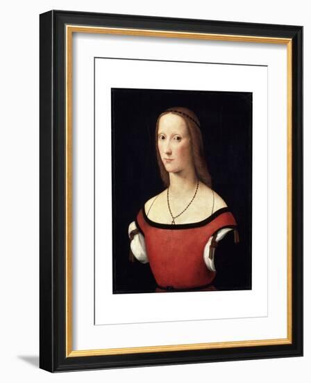 Female Portrait, C1500-C1506-Lorenzo Costa-Framed Giclee Print