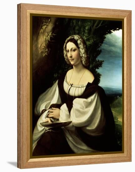 Female Portrait, C1518-Correggio-Framed Premier Image Canvas