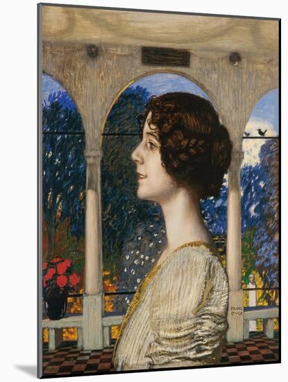 Female portrait, in the portico. 1905-Franz von Stuck-Mounted Giclee Print