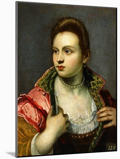 Female Portrait, Prolonged-Jacopo Robusti Tintoretto-Mounted Giclee Print