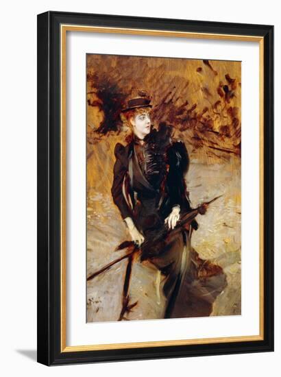 Female Portrait-Giovanni Boldini-Framed Giclee Print