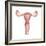 Female Reproductive Organs, Artwork-Henning Dalhoff-Framed Premium Photographic Print