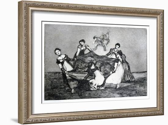 Female Riddle, 1819-1823-Francisco de Goya-Framed Giclee Print