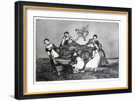 Female Riddle, 1819-1823-Francisco de Goya-Framed Giclee Print