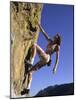 Female Rock Climber-null-Mounted Photographic Print