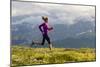 Female Runner At Sunset In The Colorado Rockies In Breckenridge-Liam Doran-Mounted Photographic Print