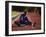 Female Runner Stretching While Training on the Track-null-Framed Photographic Print