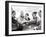 Female Soccer Team with Their Hands Together-null-Framed Photographic Print