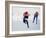 Female Speed Skaters in Action-null-Framed Photographic Print