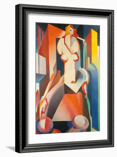 Female Structure-Enrico Prampolini-Framed Giclee Print