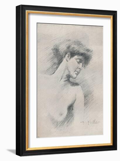 'Female Study', c1895, (1897)-Robert Fowler-Framed Giclee Print