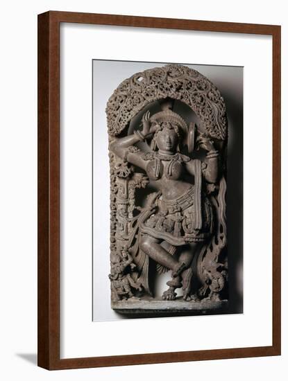 Female temple dancer from Deccan, 12th century-Unknown-Framed Giclee Print