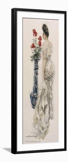 Female Type, Lacy Dress-Howard Chandler Christy-Framed Art Print