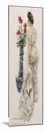 Female Type, Lacy Dress-Howard Chandler Christy-Mounted Art Print