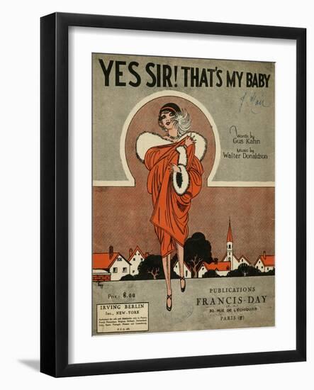 Female Type, My Baby 1925-null-Framed Art Print