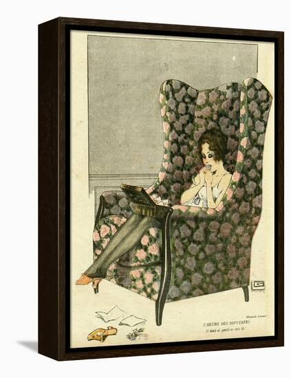 Female Type, Souvenirs-Georges Leonnec-Framed Stretched Canvas