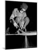 Female Welder at Work in a Steel Mill, Replacing Men Called to Duty During World War II-Margaret Bourke-White-Mounted Photographic Print