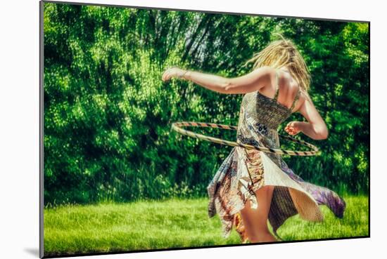 Female Youth Spinning Hoop-Stephen Arens-Mounted Photographic Print