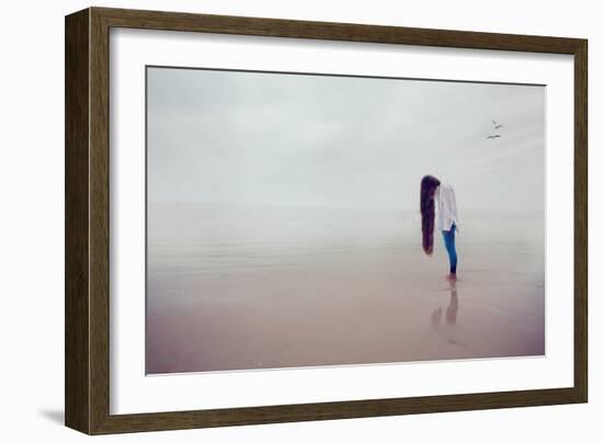 Female Youth with Long Hair-Kerstin Auer-Framed Photographic Print