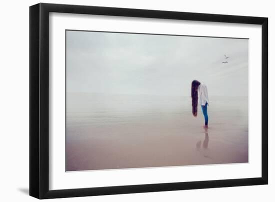 Female Youth with Long Hair-Kerstin Auer-Framed Photographic Print