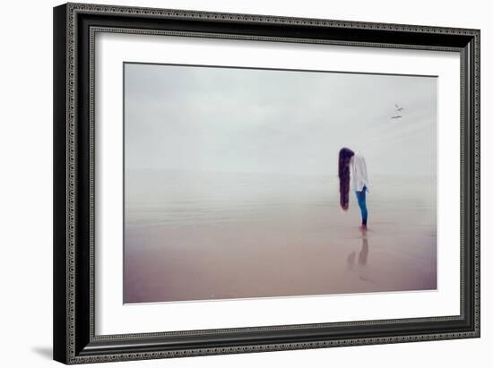 Female Youth with Long Hair-Kerstin Auer-Framed Photographic Print