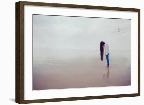 Female Youth with Long Hair-Kerstin Auer-Framed Photographic Print