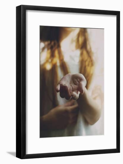 Female Youth with Out Stretched Hand-Carolina Hernández-Framed Photographic Print