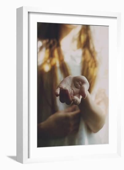 Female Youth with Out Stretched Hand-Carolina Hernández-Framed Photographic Print