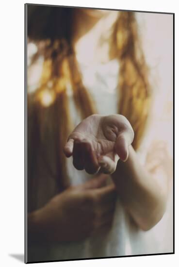 Female Youth with Out Stretched Hand-Carolina Hernández-Mounted Photographic Print