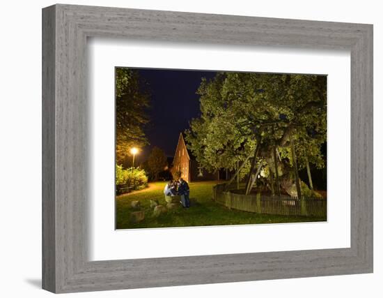 Femeiche' the Court Tree at Night-Solvin Zankl-Framed Photographic Print