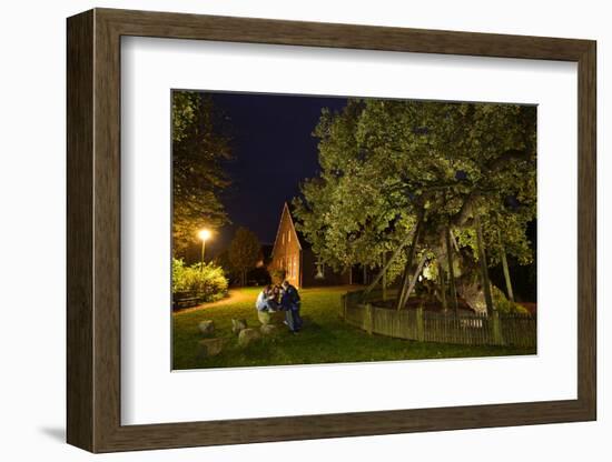 Femeiche' the Court Tree at Night-Solvin Zankl-Framed Photographic Print