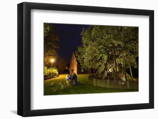 Femeiche' the Court Tree at Night-Solvin Zankl-Framed Photographic Print