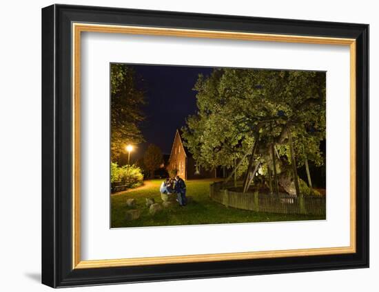 Femeiche' the Court Tree at Night-Solvin Zankl-Framed Photographic Print