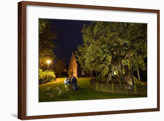 Femeiche' the Court Tree at Night-Solvin Zankl-Framed Photographic Print