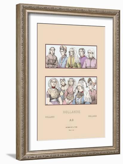 Feminine Styles of Nineteenth Century Holland-Racinet-Framed Art Print