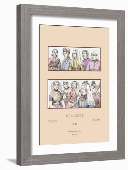 Feminine Styles of Nineteenth Century Holland-Racinet-Framed Art Print