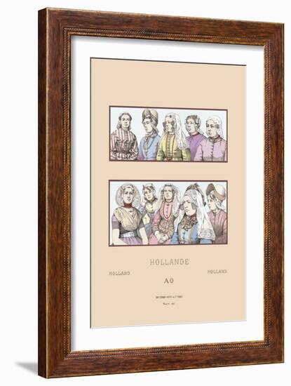 Feminine Styles of Nineteenth Century Holland-Racinet-Framed Art Print