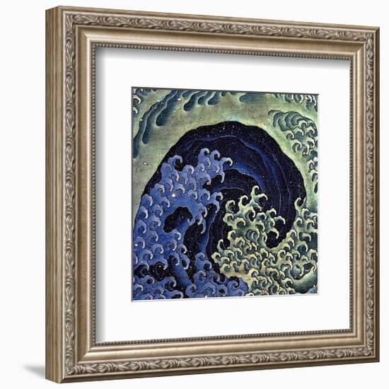 Feminine Wave (detail)-Katsushika Hokusai-Framed Art Print