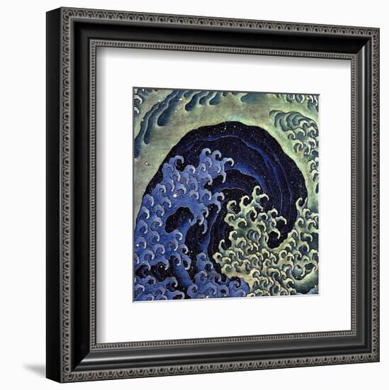 Feminine Wave (detail)-Katsushika Hokusai-Framed Art Print