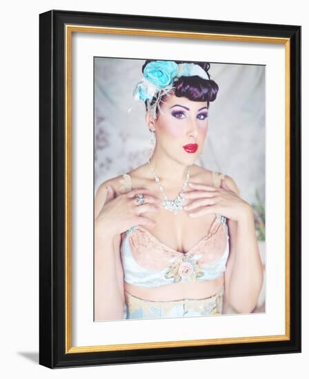 Feminine Wiles-Winter Wolf Studios-Framed Photographic Print