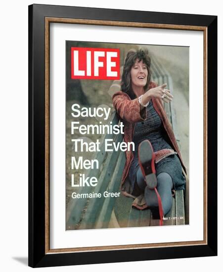 Feminist Germaine Greer, May 7, 1971-Vernon Merritt III-Framed Photographic Print