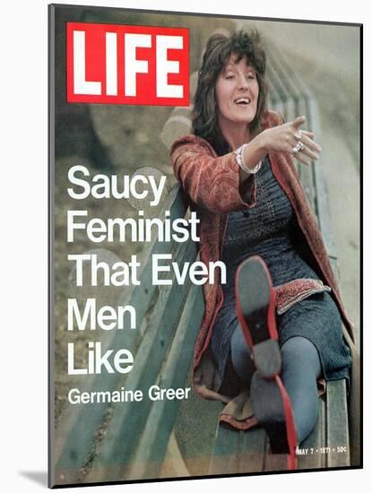 Feminist Germaine Greer, May 7, 1971-Vernon Merritt III-Mounted Photographic Print