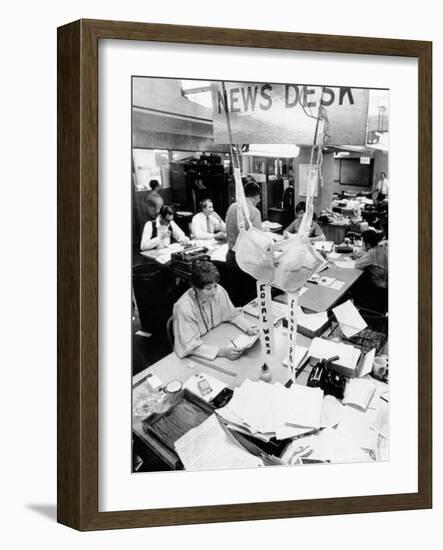 Feminist Protest at the Offices of the Houston Chronicle-null-Framed Photo